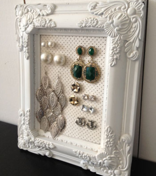 diy fotolijst oorbellen home