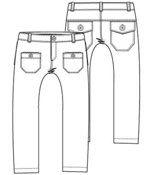 Stoere broek met zakken (PDF patroon)-787524