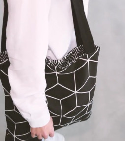 DIY reversible tote bag