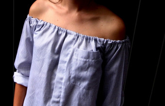 DIY Off shoulder blouse