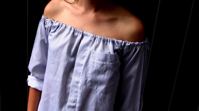 DIY Off shoulder blouse