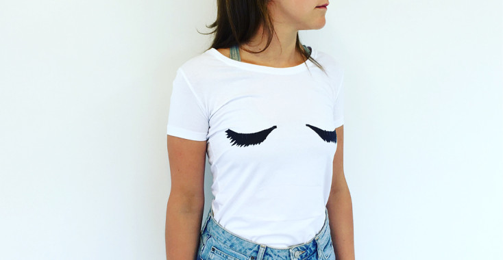 DIY: shirt pimpen met wimpers