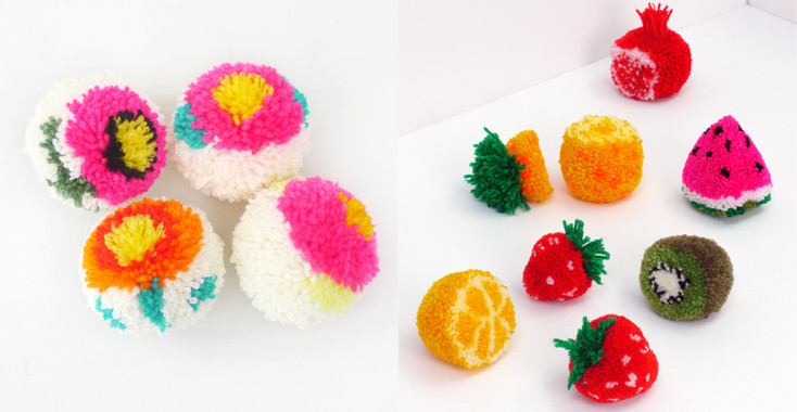 DIY met pompoms