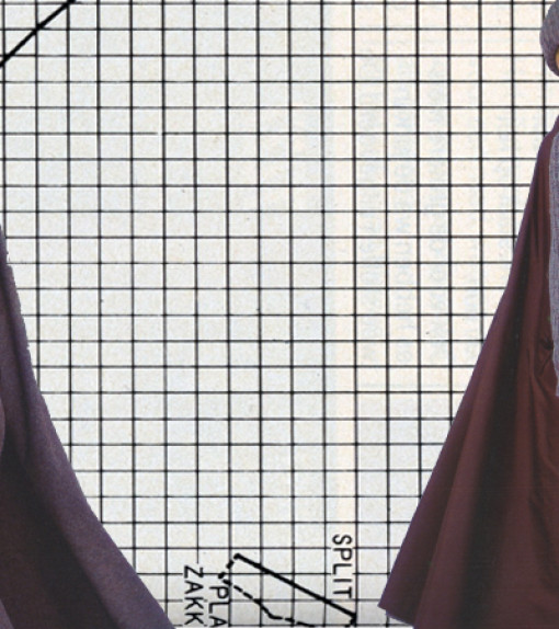 Vintage patroon: De wijde cape
