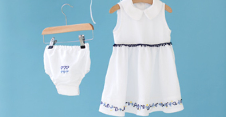 Borduren op babykleding