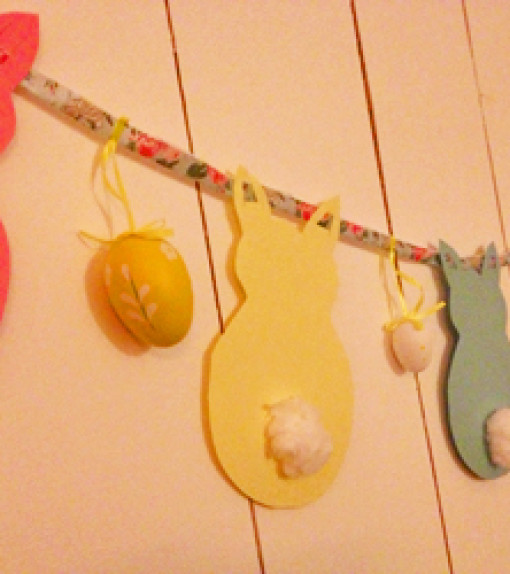 Een slinger voor de paashaas!