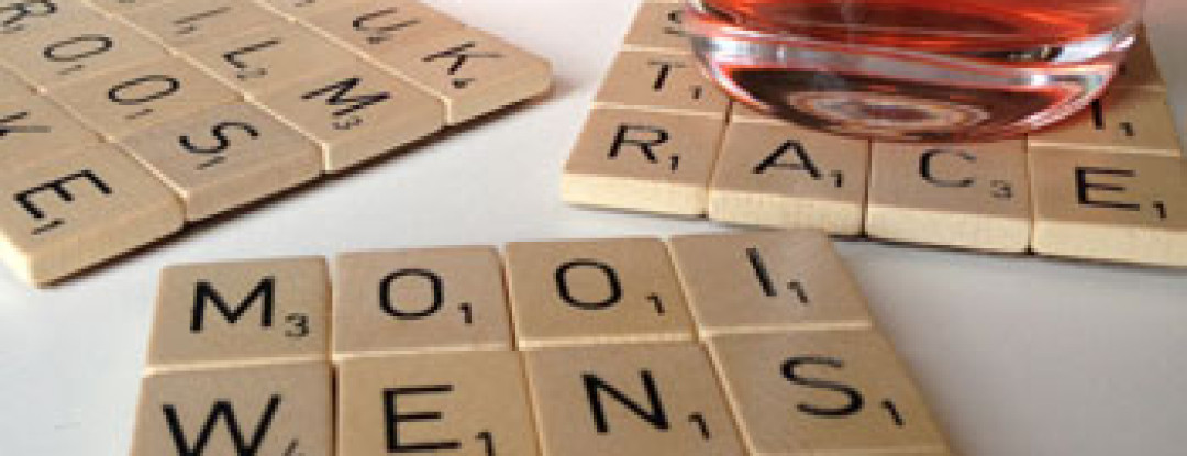 Knutsel Scrabble onderzetters