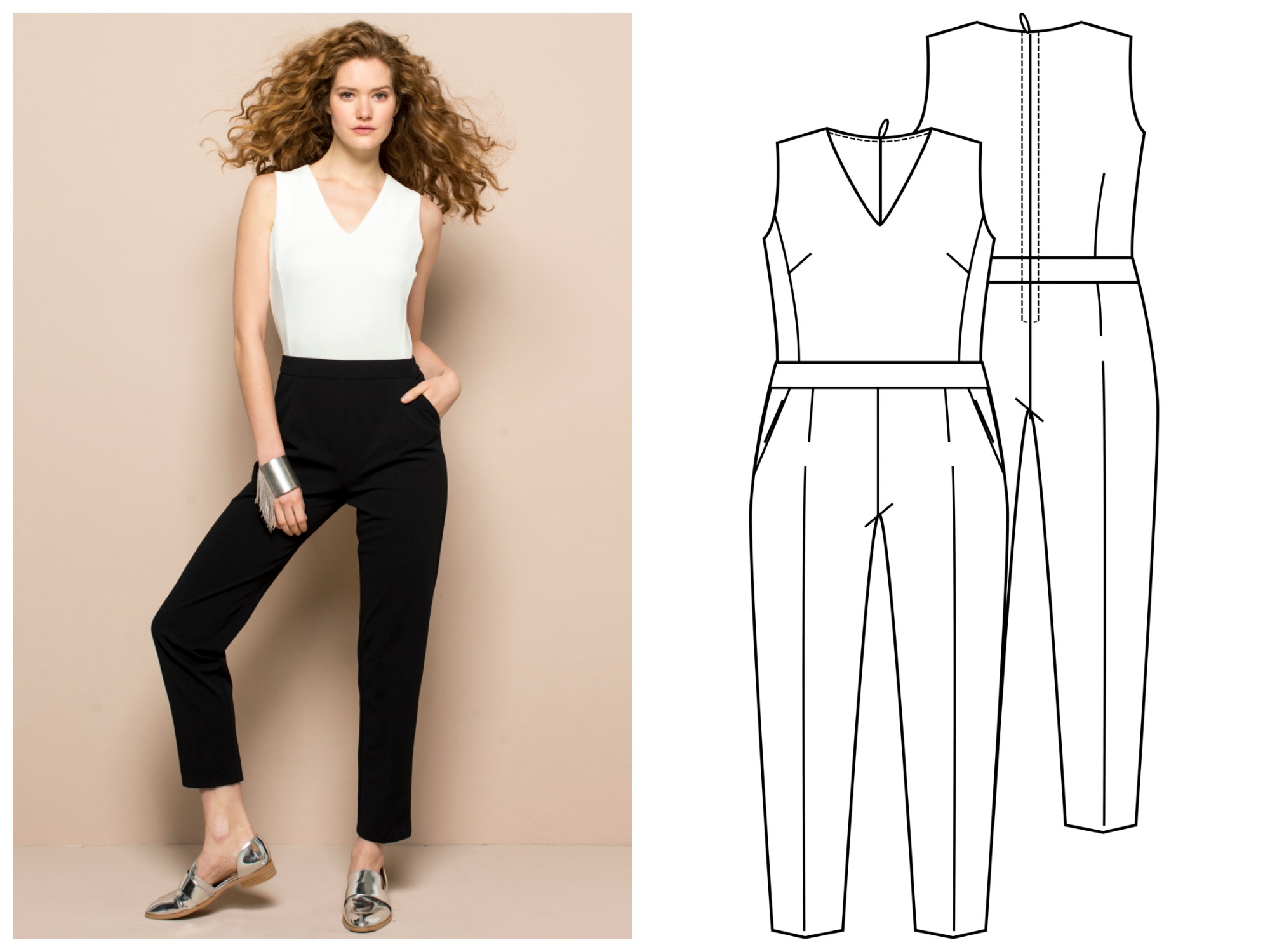 Zo kan het ook jumpsuit Knipmode