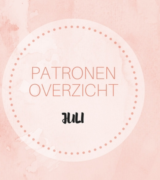 Patronenoverzicht | Knipmode juli 2017