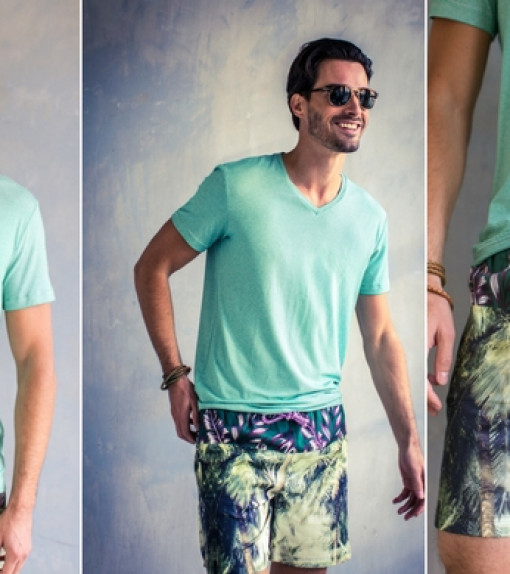 Lezerswensen | Mannenpatroon – T-shirt + (zwem)short