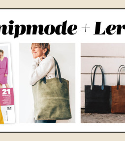 12 x Knipmode + Leren tas