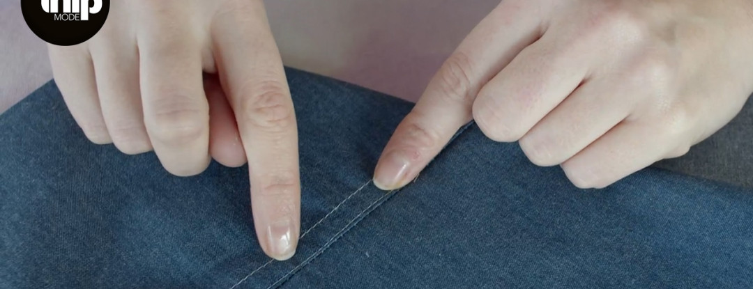 Knipmode tutorial | Eenvoudige jeansnaad