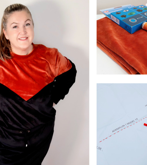 Loungewear naaien – Sweater & Rok in zachte nicky velours