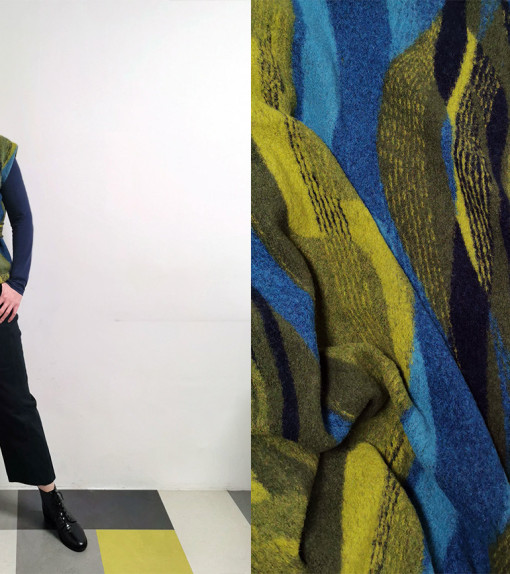 Bodywarmer van rekbare wol naaien – met ceintuur, voering en sier details