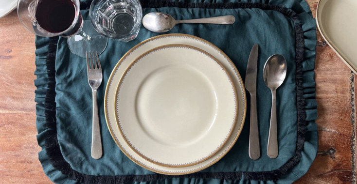 Placemats naaien met een ruche; mét stap-voor-stapuitleg